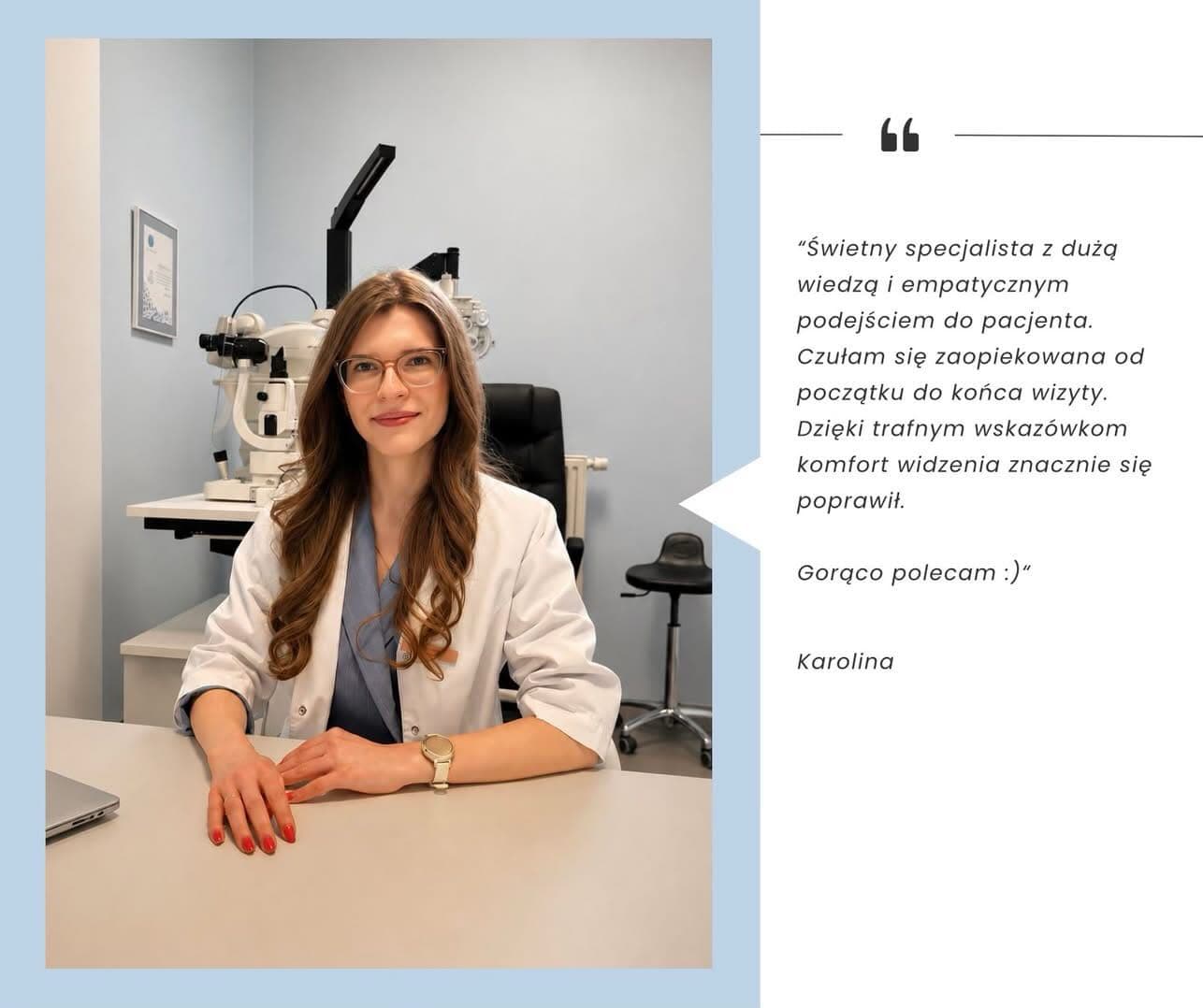 👋Poznajcie nas lepiej!
Agnieszka Fudala - optometrysta
Dokładność, cierpliwość i indywidualne podejście do każdego pacjenta to wartości, które są dla niej najważniejsze w codziennej pracy. Każdemu pacjentowi poświęca tyle czasu, ile potrzebuje, aby dobrać rozwiązanie najlepiej odpowiadające jego potrzebom i zapewniające komfort widzenia na co dzień.
📅Umów się online https://rejestracja.optolens.pl lub zadzwoń do nas 508634891 Wyświetl mniej#